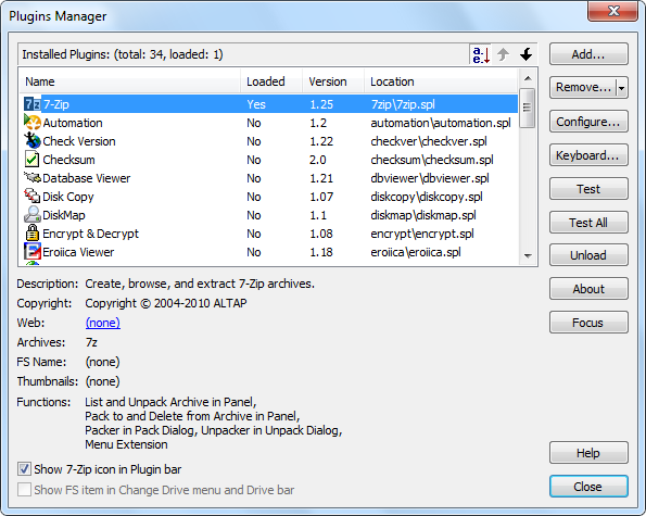 Plugins Manager